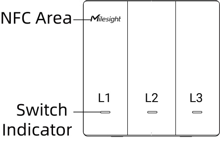 WS503-868M PN: 2W-W11-EU LoRaWAN Wandschalter Lichtschalter 3-fach, ohne Neutralleiter