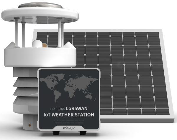 WTS506-868M LoRaWAN Wetterstation ALU mit Niederschlag-/Regenmesser