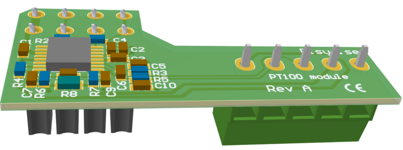 ELT-MOD-PT100 ELT-2 Modul für 1x PT100 RTD-Temperatursensor 2- oder 4-Leiter 
