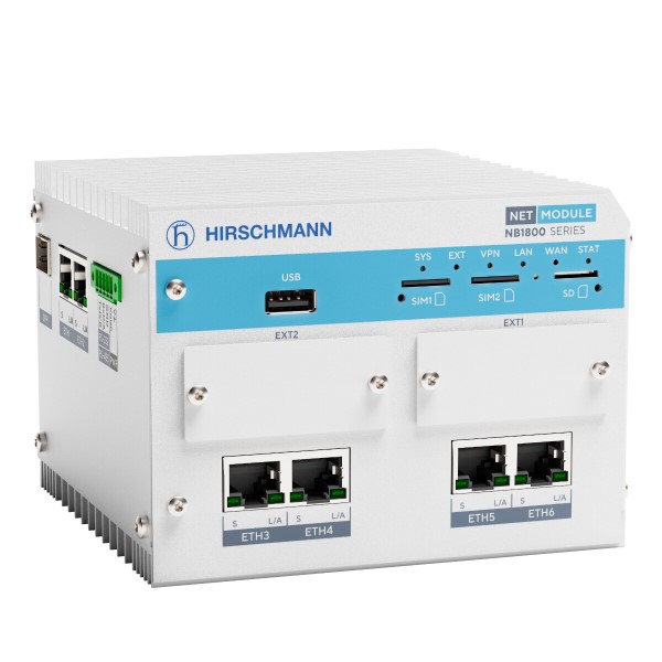 NB1810-LpWac4E-G Industrie-Router mit LTE-A Pro + WLAN-ac + GbE + SFP + 4x GbE + GNSS