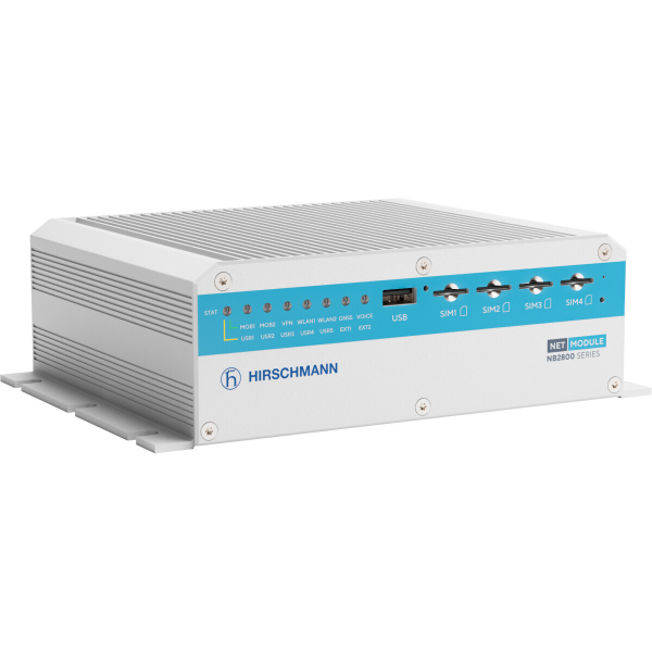 NB2810-NWac-G Fahrzeug-Router mit 5G + WLAN-ac + 2x GbE M12 + GNSS + E-Mark