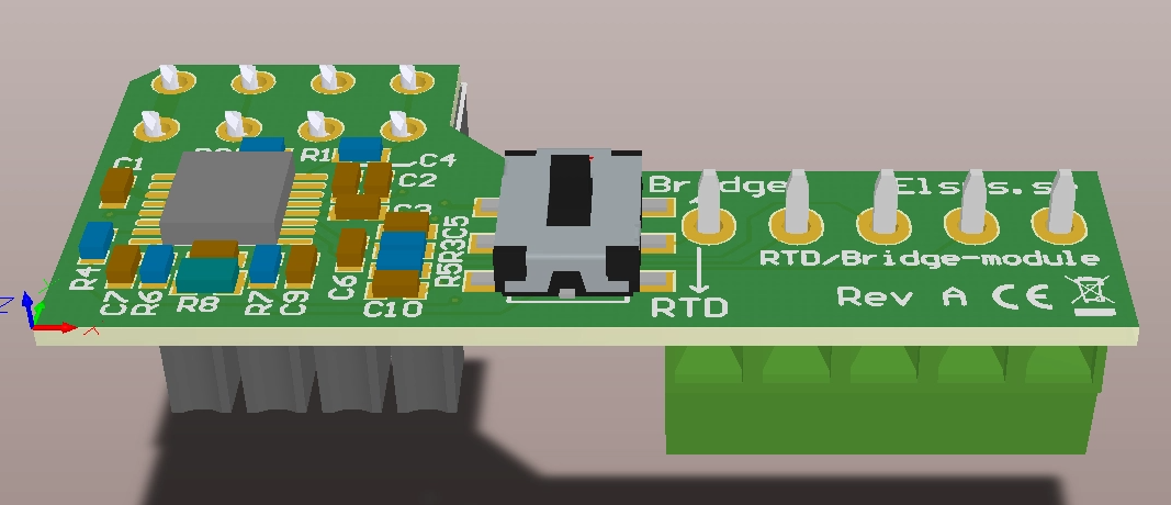 ELT-MOD-ADC ELT-2 ADC Modul für 1x PT1000 RTD-Temperatursensor oder Dehnungsmessstreifen/Wägezellen