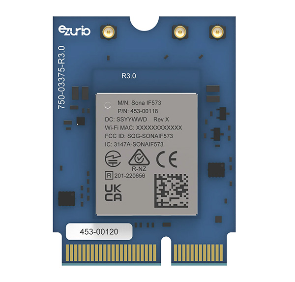 453-00120 Sona IF573 - WiFi 6E + Bluetooth 5.4 Module