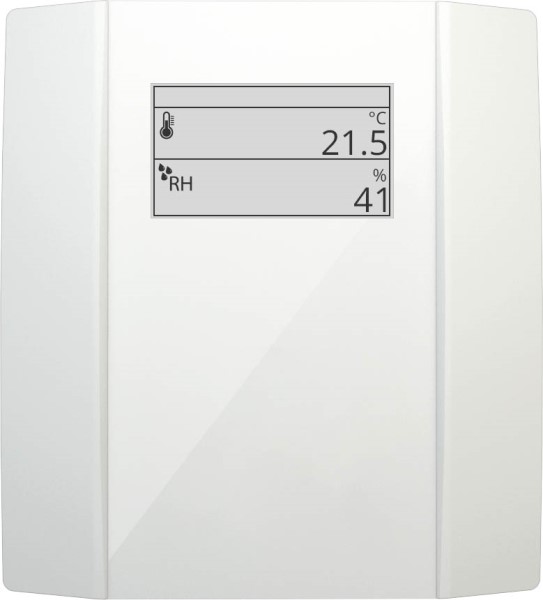 828918 NOVOS 3 Temp_rH weiß EPD LRW Raumsensor E-Display, Temperatur/Feuchte
