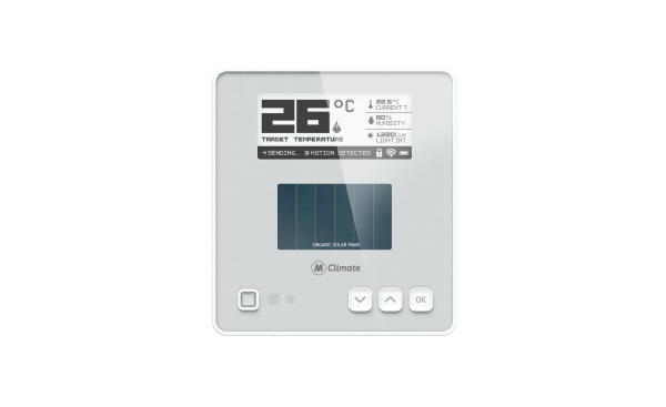 MC-LW-WT-01 LoRaWAN Wandthermostat Solar Bedienteil für Vicki Heizkörperthermostat