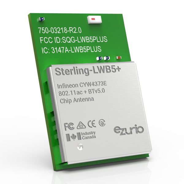 Sterling-LWB5+ WiFi 5 + Bluetooth 5 Module int. Ant. 453-00045C Sterling-LWB5+ WiFi 5 + Bluetooth 5 Module int. Ant. 453-00045C